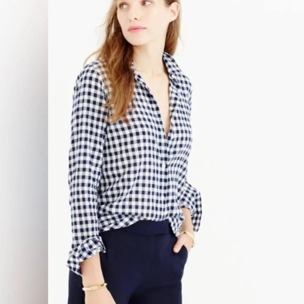 Gingham Button Down Size S